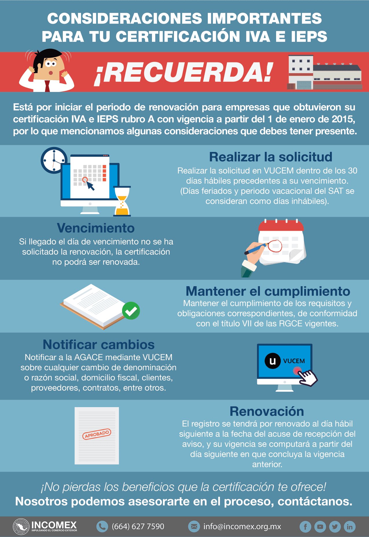 Consideraciones importantes
