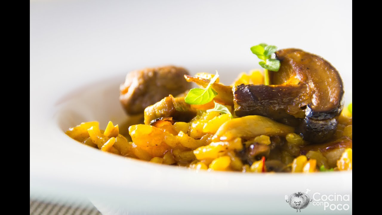 Paso a paso para preparar la paella de setas