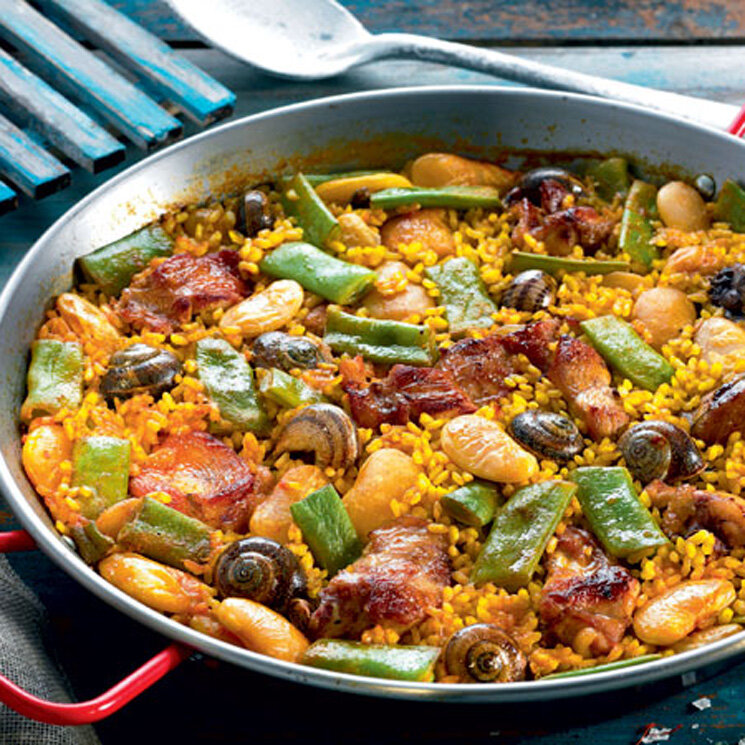   Preparación de la paella