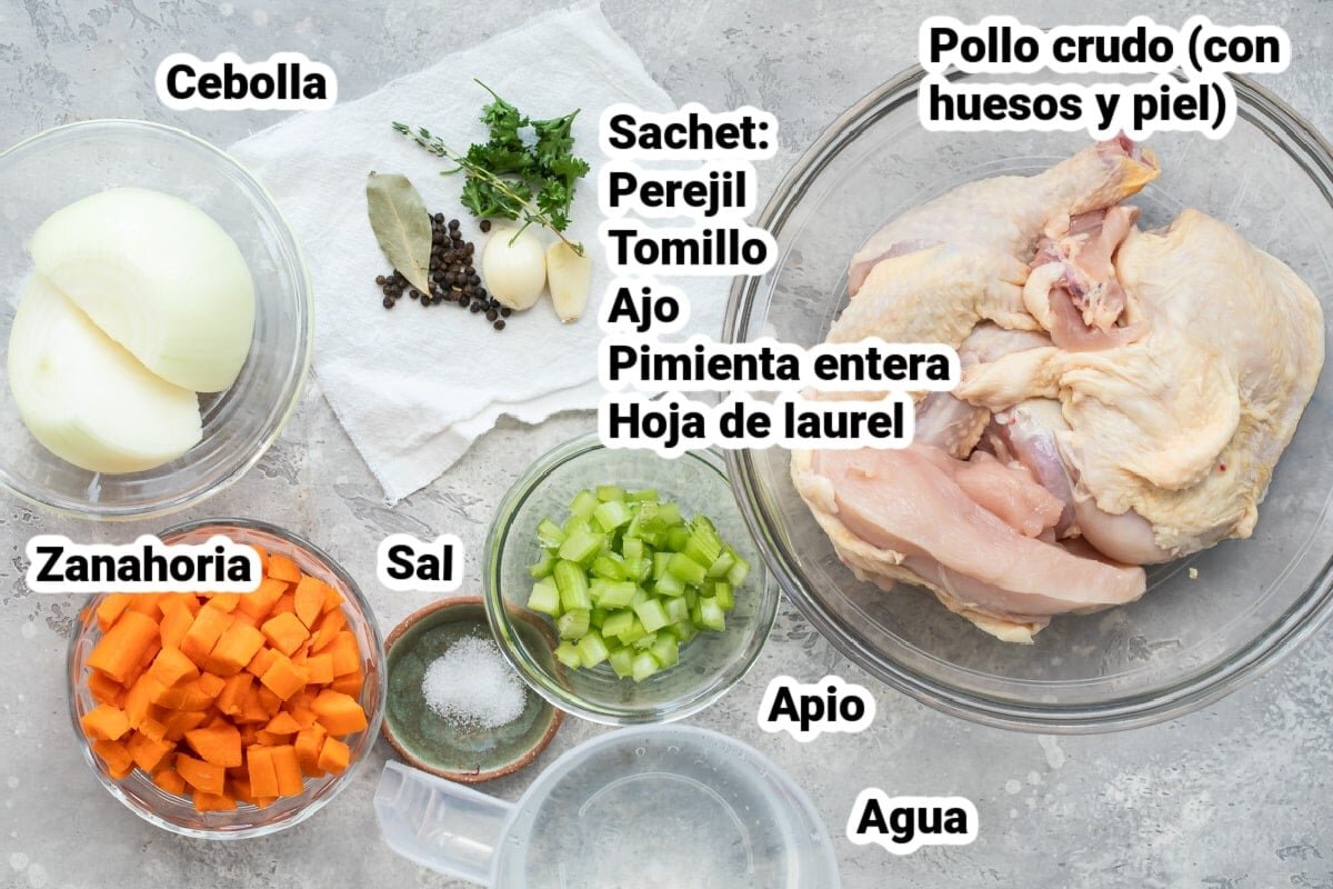 Preparación del caldo  