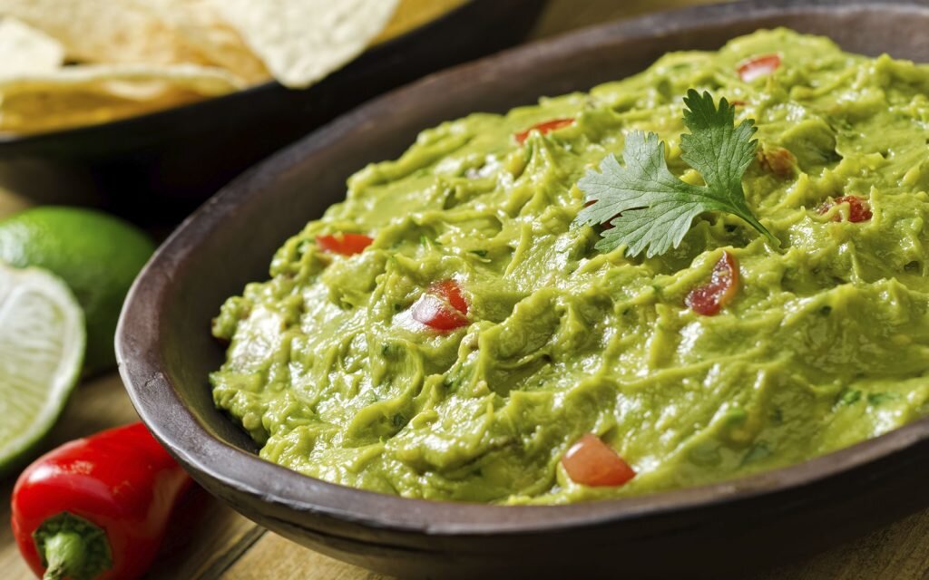   Preparación del guacamole  
