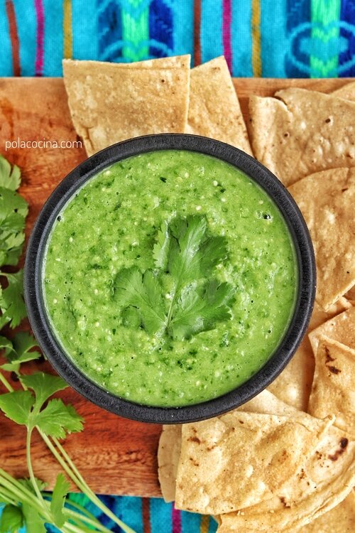 ️ Receta de salsa verde casera para acompañar los tacos ️