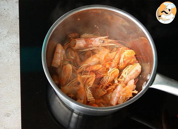 :shrimp: Preparación del caldo de gambas