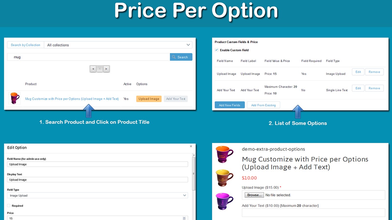   Variantes y opciones adicionales  