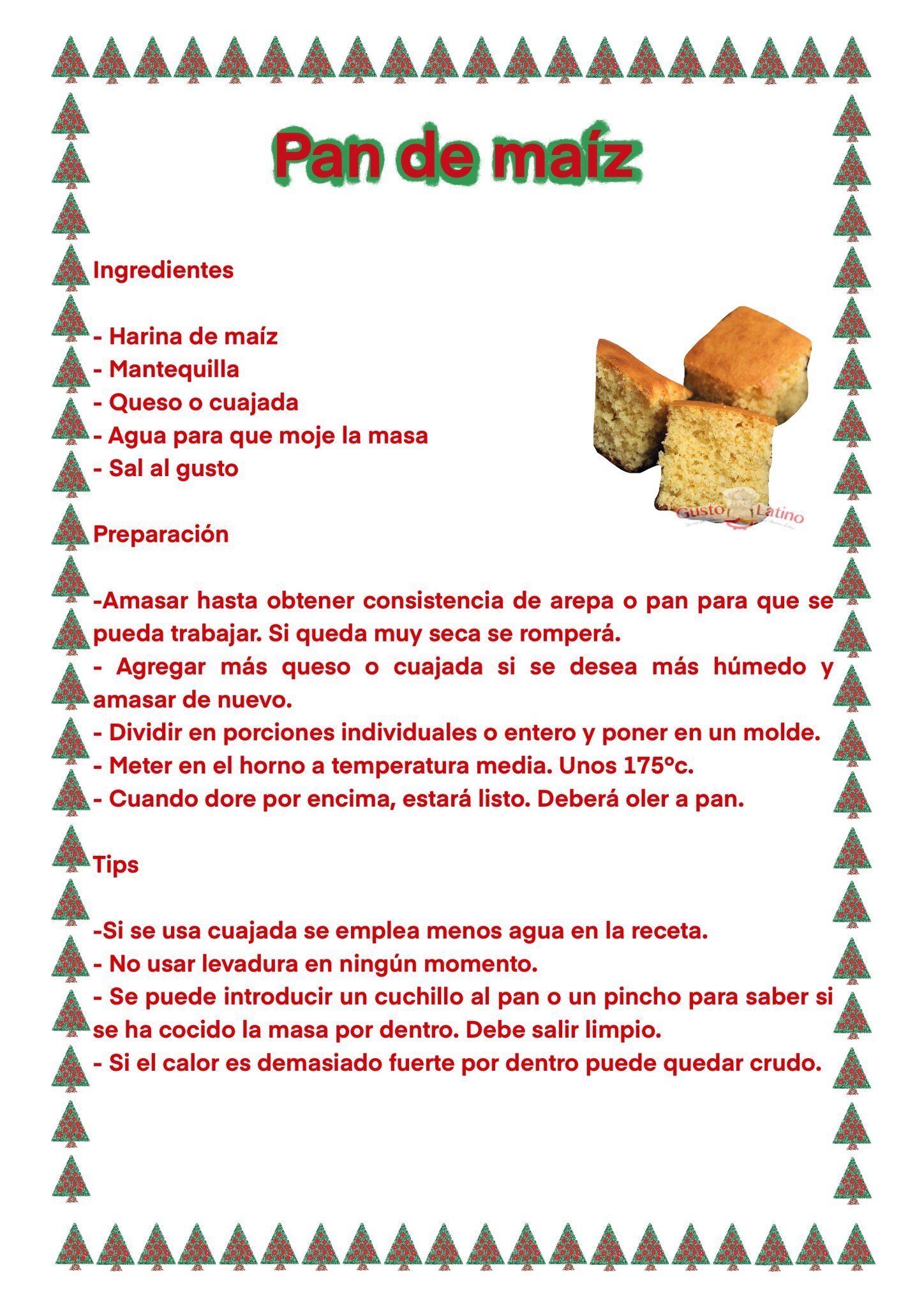 Ingredientes para la Receta Tradicional