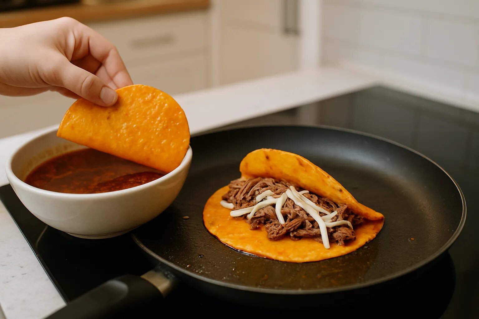 Guía paso a paso: La receta definitiva de tacos de res con queso