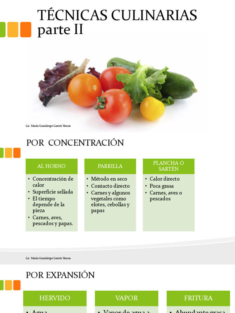 Conclusiones culinarias