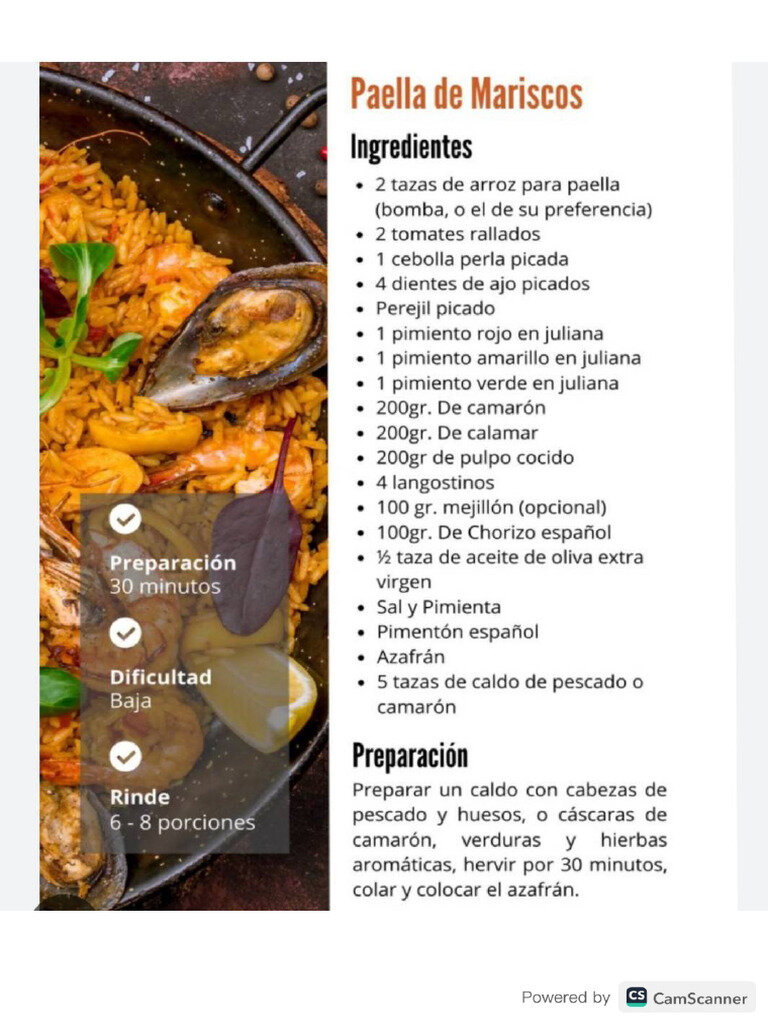 Ingredientes exactos para una paella fusión inolvidable